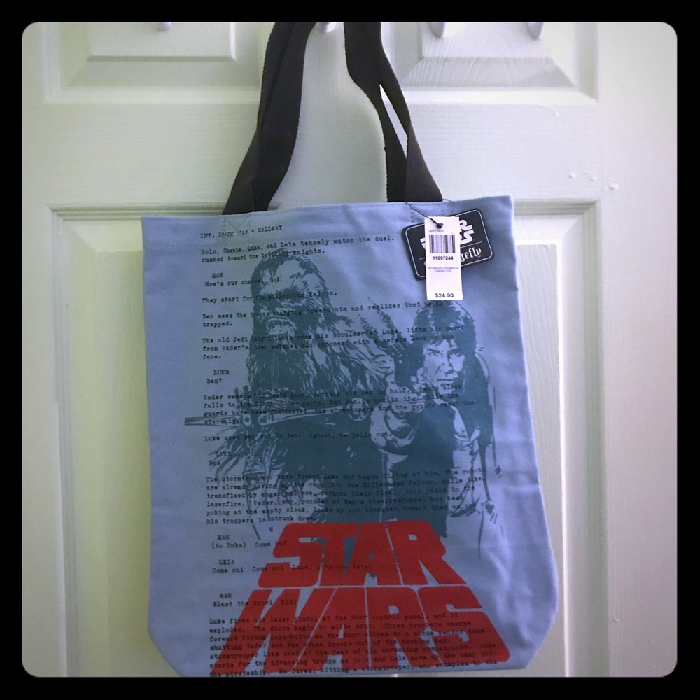 Loungefly Star Wars Han & Chewie Canvas Tote Bag